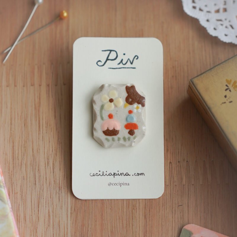 pájaro & dulces / broche