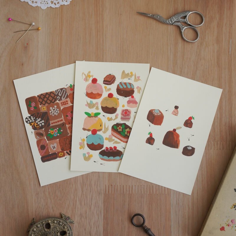 CHOCOLATES / set de postales