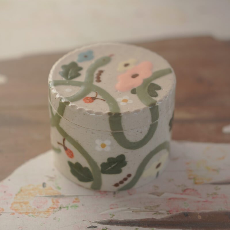 serpiente y flores / Caja