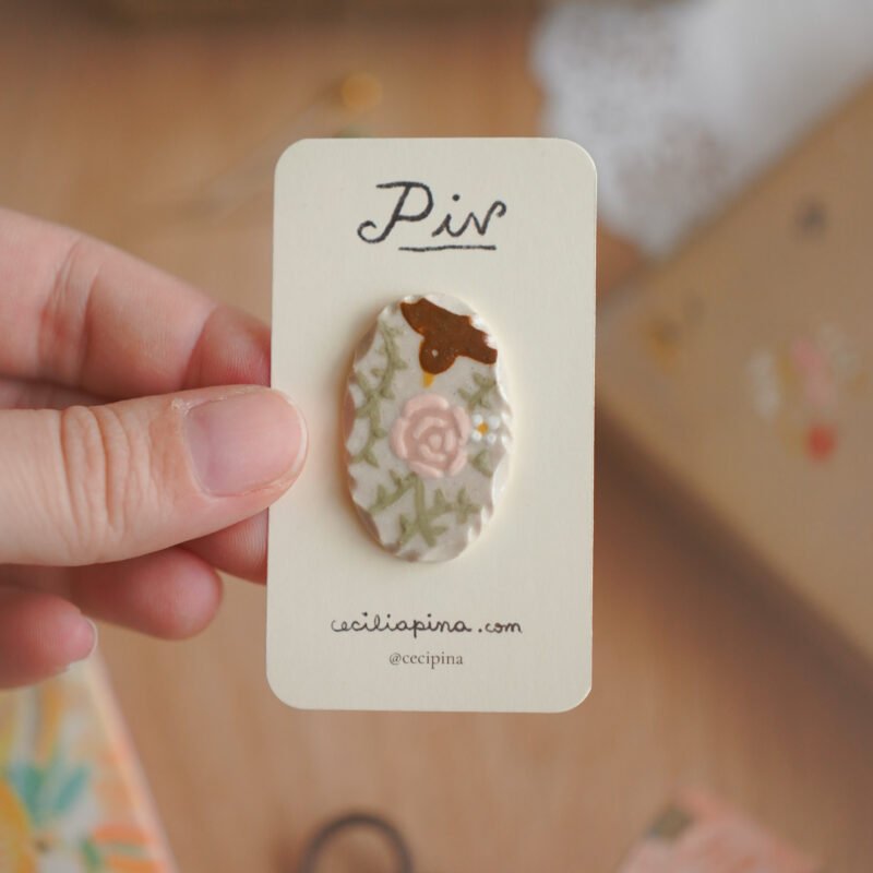 rosa y espinas / broche