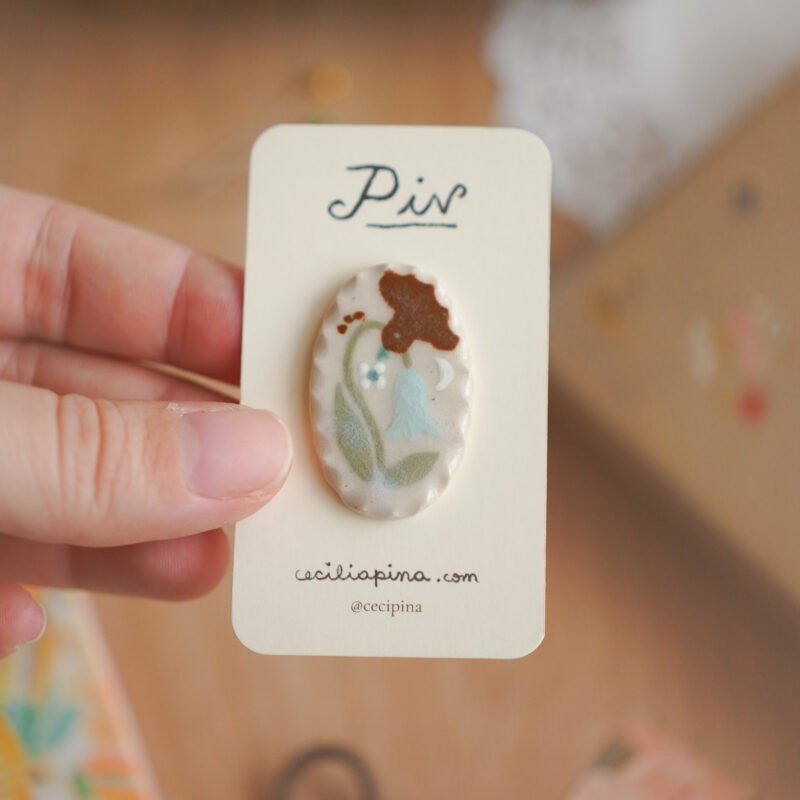floripondio celeste / broche